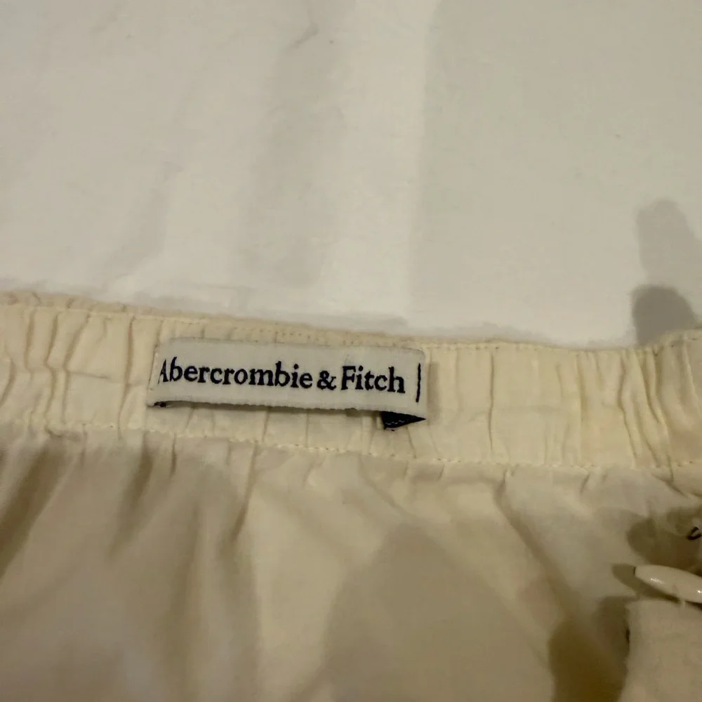 Abercrombie & Fitch Cream Linen Dress - Picture 4 of 6